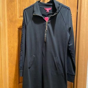 Lilly Pulitzer Black Popover Dress